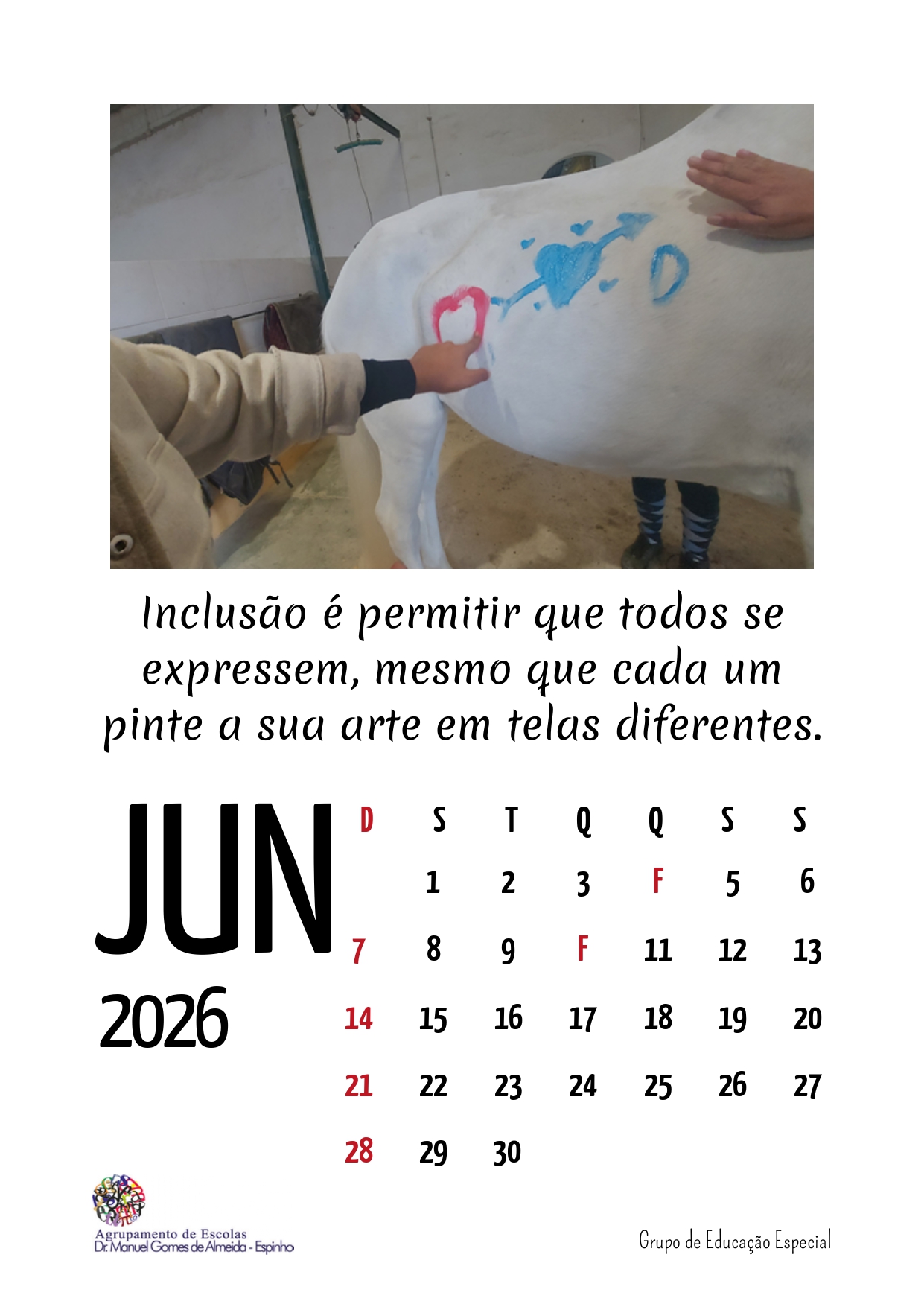 Calendário de Junho