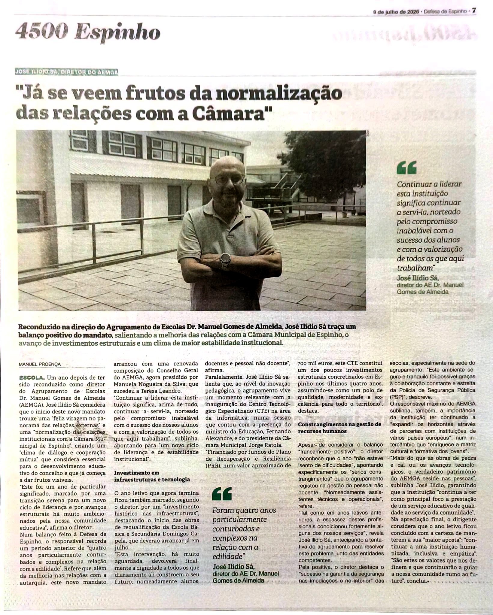 Média da notícia